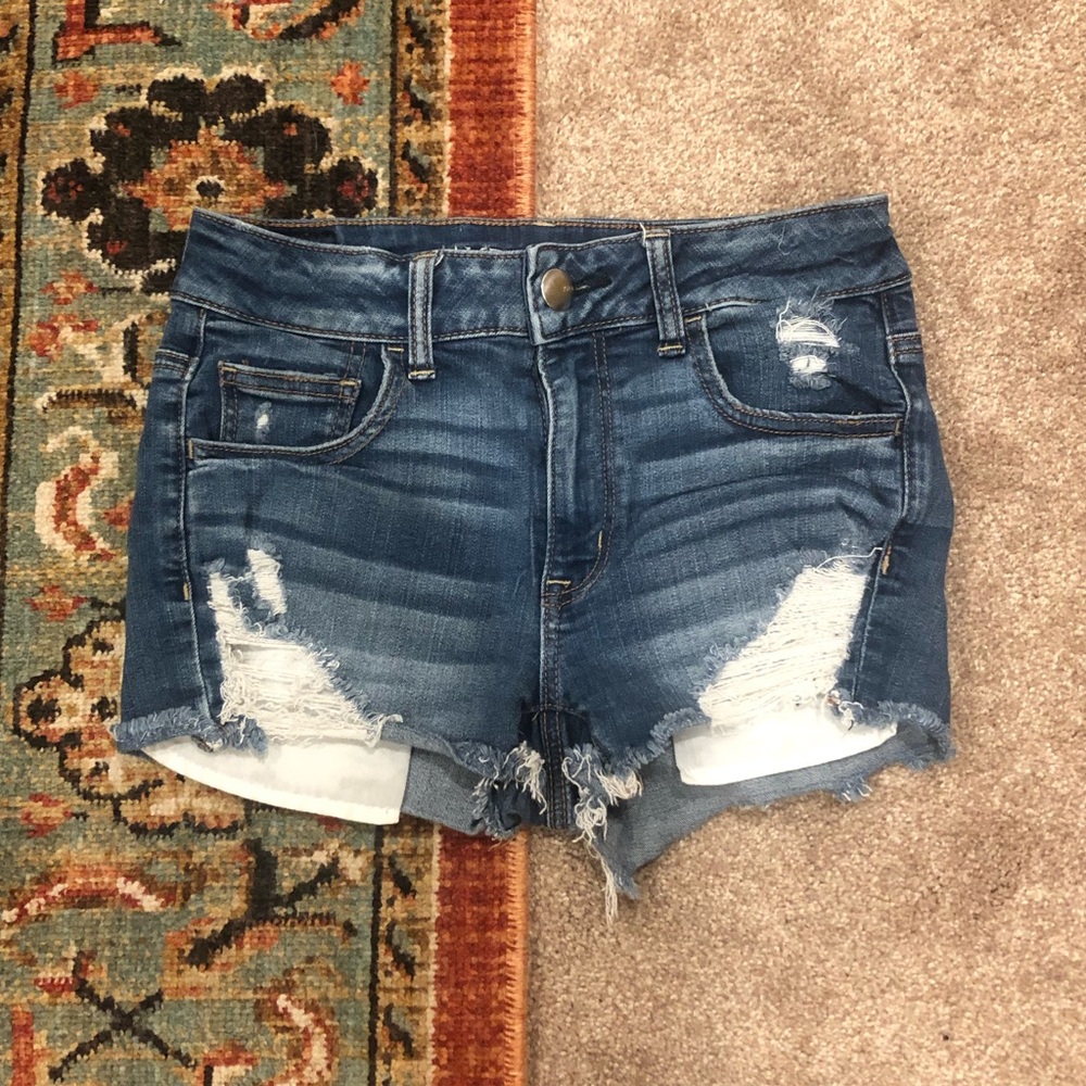 American eagle hi-rise shorts